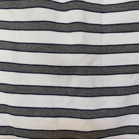 Theory Grey White Striped Sleeveless Dress Sz 4 - Picture 7 of 12